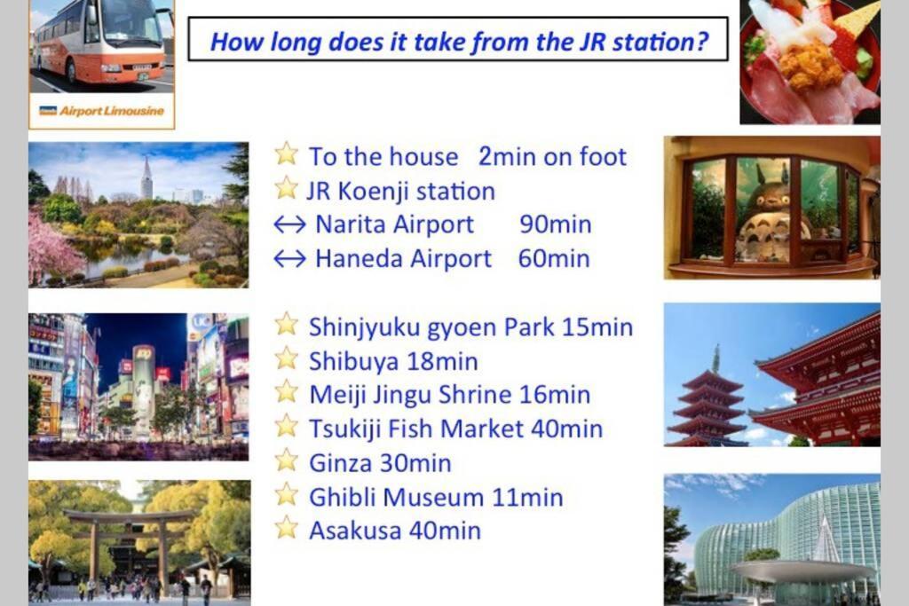 Cutefamilyhouse! 3Ldk 6Minshinjuku 3Minjrsta Cozy,Fun,Bright! Kidsfree Under6Yrs Villa Tokyo prefektur Exteriör bild